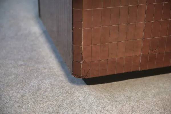 Set of 2 smoked mirrored dressing tables/jewelry counters with drawers 1970s