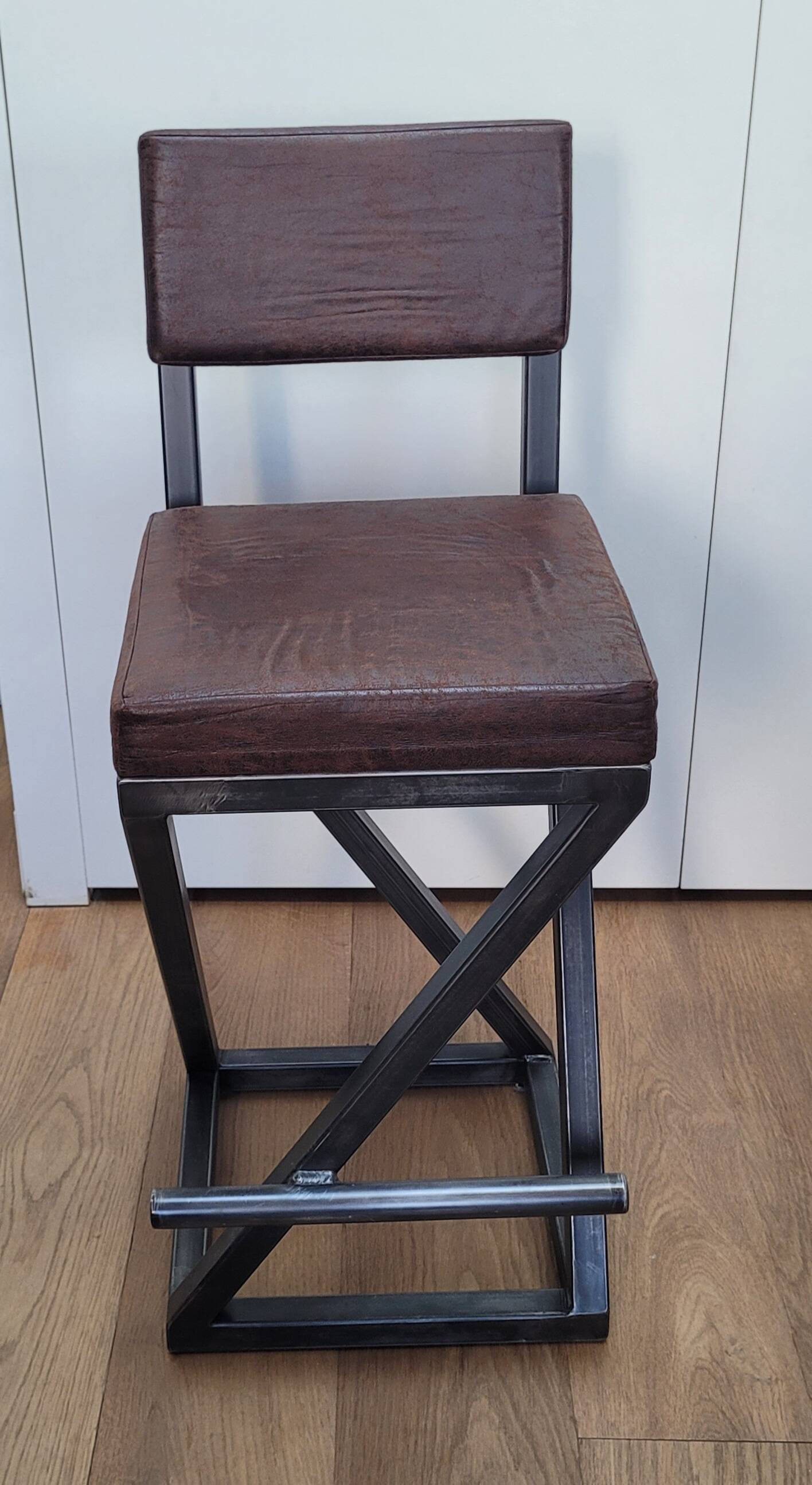 Industrial bar stool