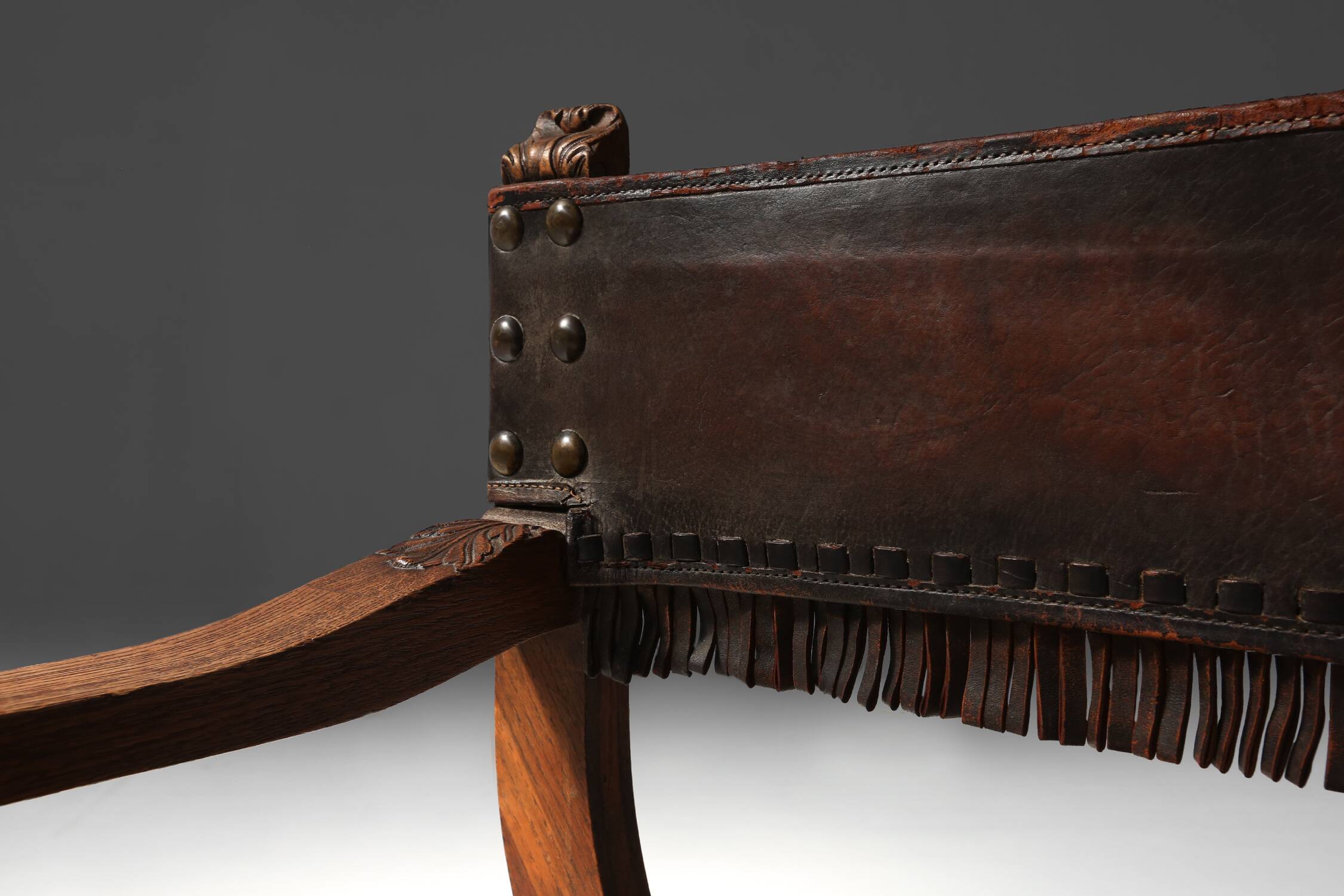 Fauteuil trône néo Renaissance 1890