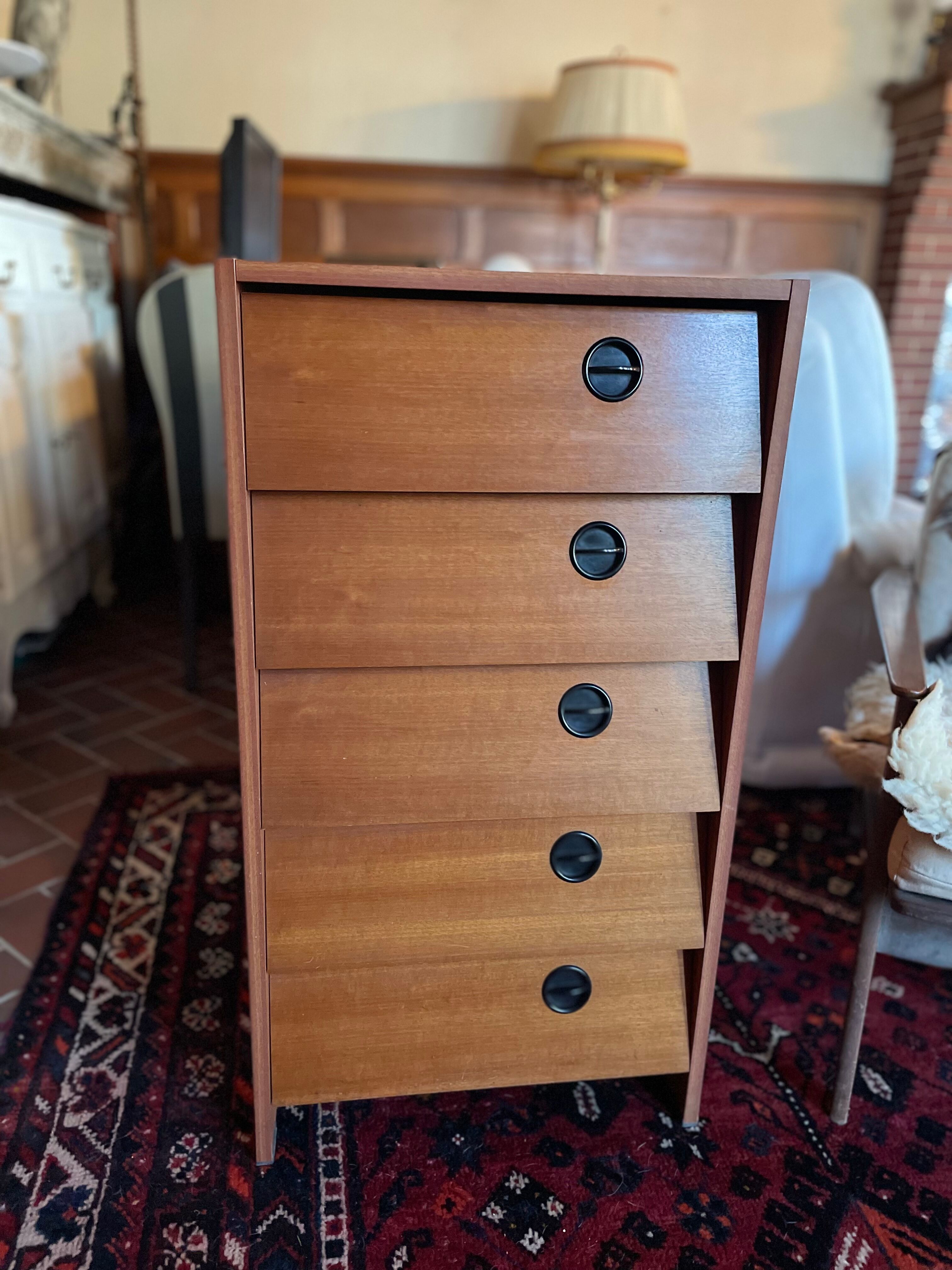 Teak shoe cabinet