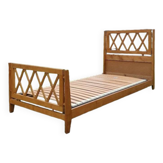 Vintage wooden bed