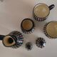 Vallauris coffee service FASE hand-decorated – 1950s ceramics