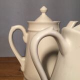 Trio of pitchers and jam jar