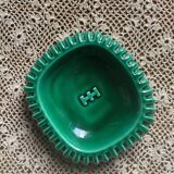 Green ceramic pocket tray
