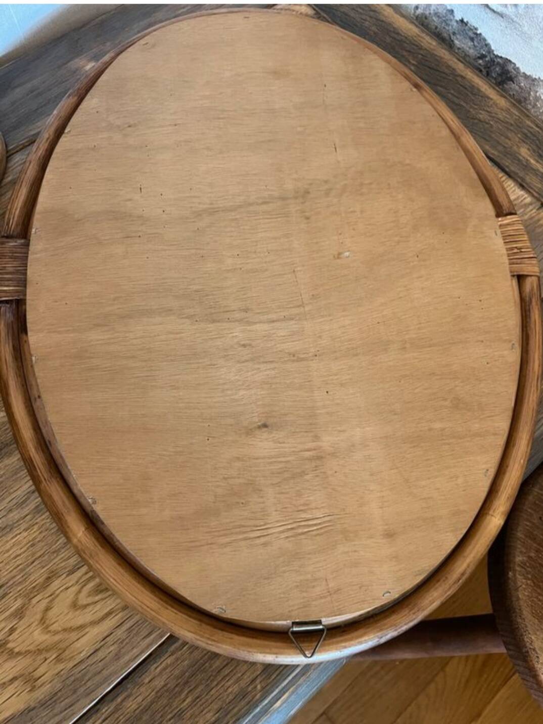 Vintage bamboo mirror