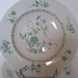 6 deep plates in porcelain by Bernardaud, model Beijing.