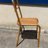 Set of sixteen industrial metal chairs from the 1960s