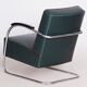 Bauhaus Chrome & Leather Armchair from Mücke-Melder, 1930s