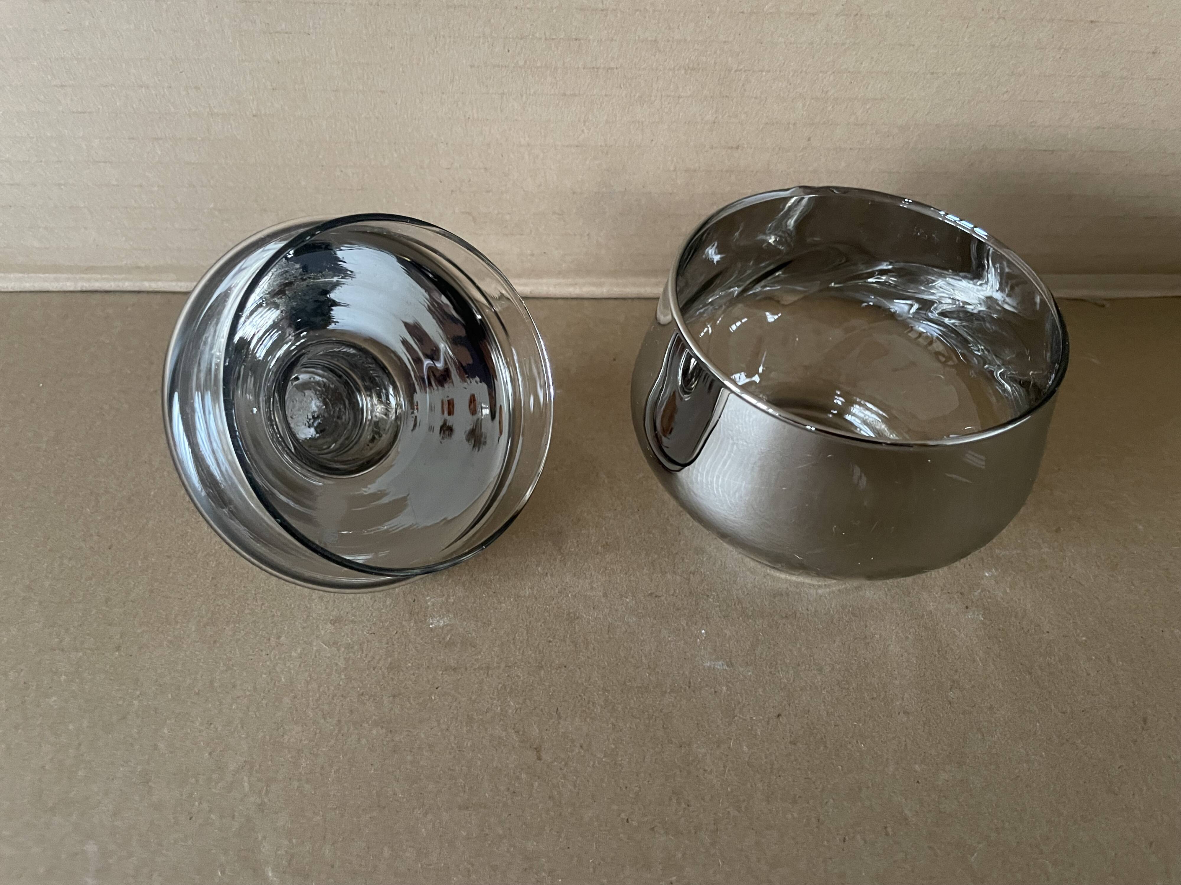 Bonbonnière en verre mercurisé