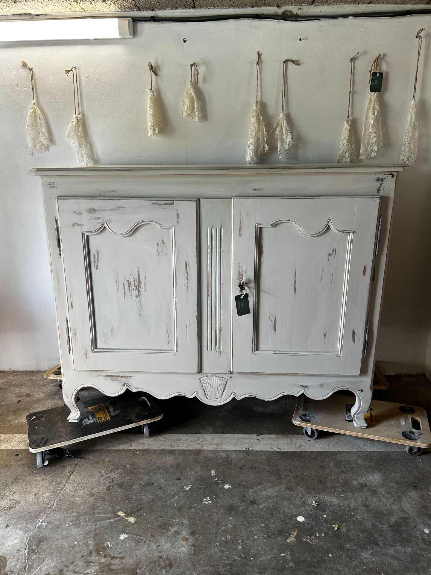 Antique White Patinated Buffet