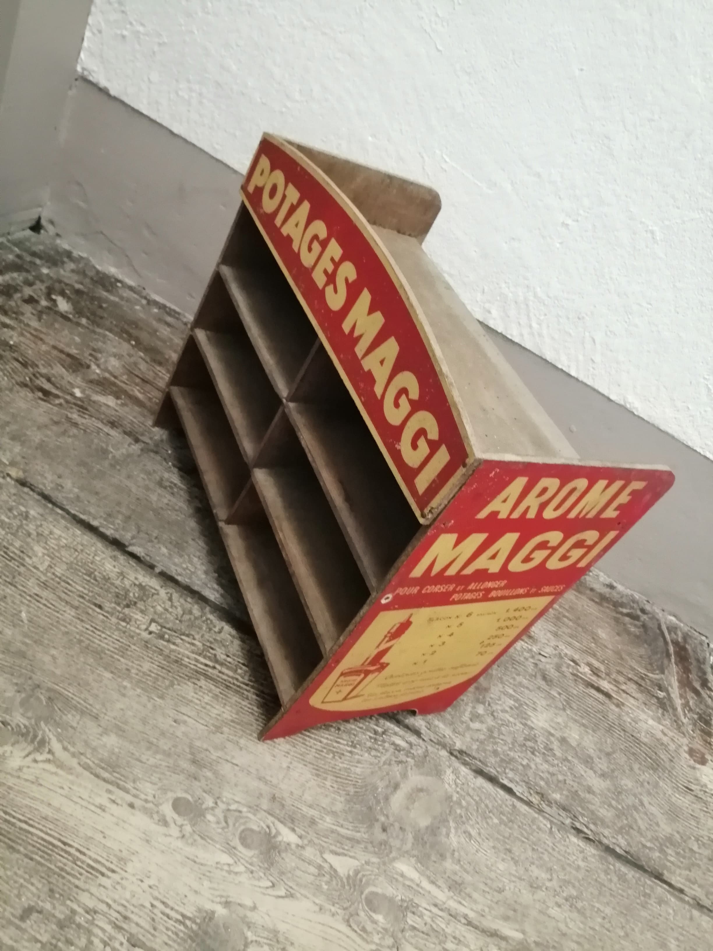 Shelf, maggi "his famous soups"