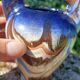 Ceramic vase with equestrian motif