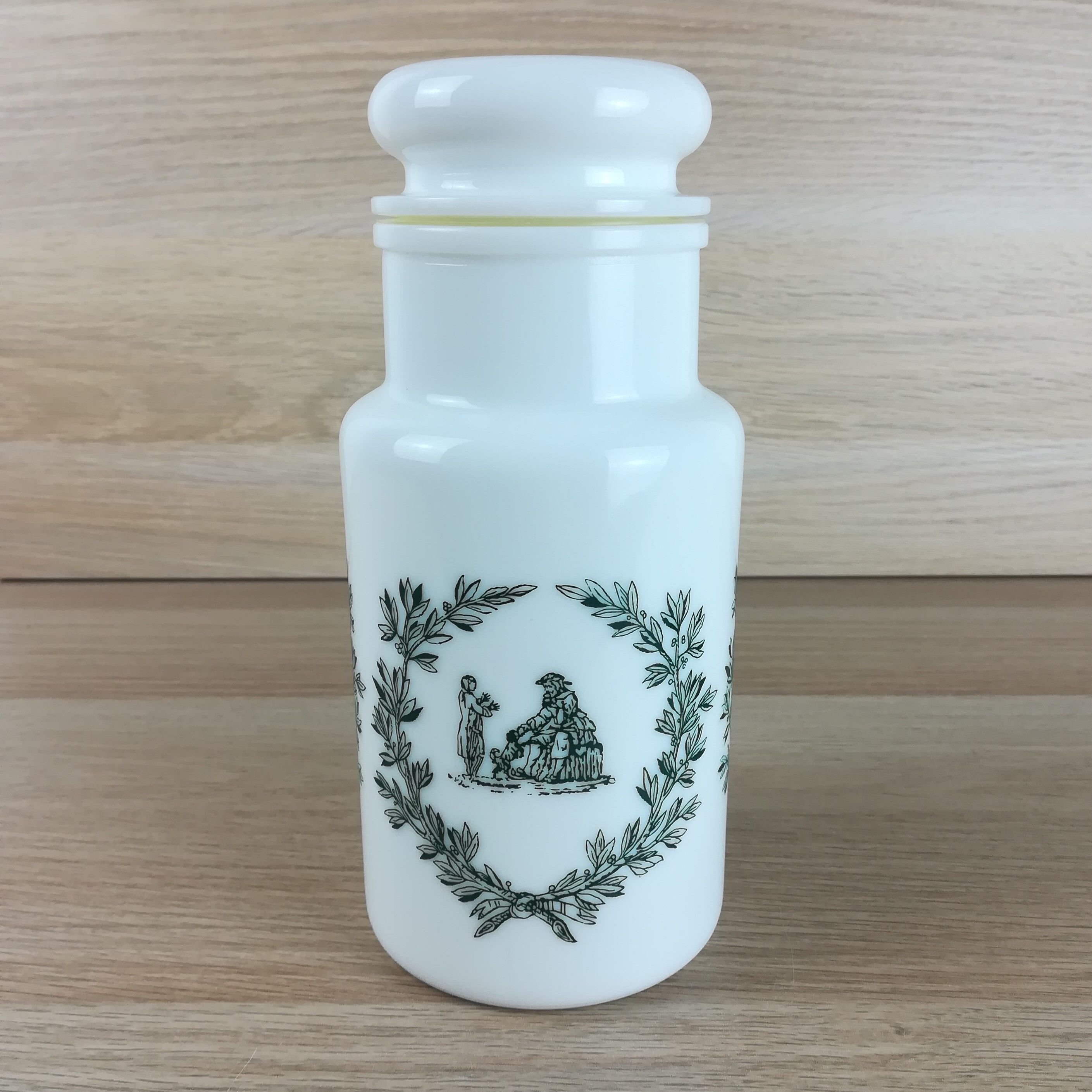 Opaline apothecary pot h=21.5cm