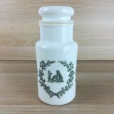 Pot d'apothicaire en opaline h=21,5cm