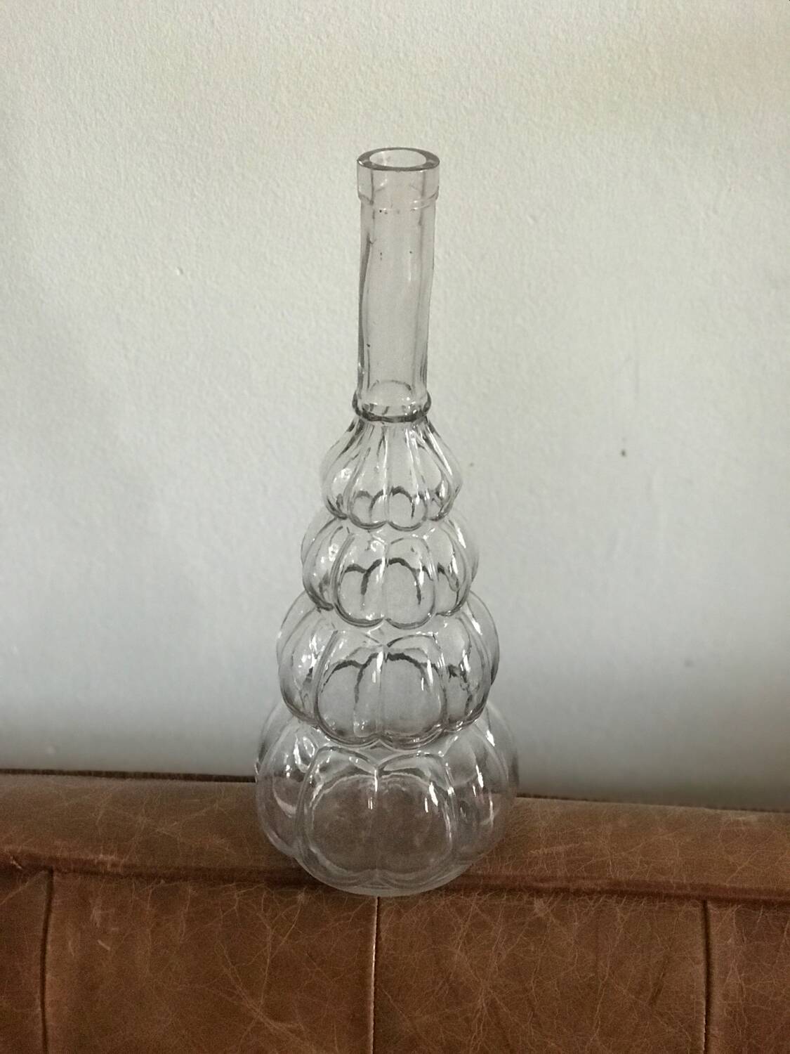 Empoli glass bubble pattern carafe, 1960s/70s