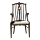 1960s, Danish high-backed armchair, reupholstered, furniture cowhide, oak.