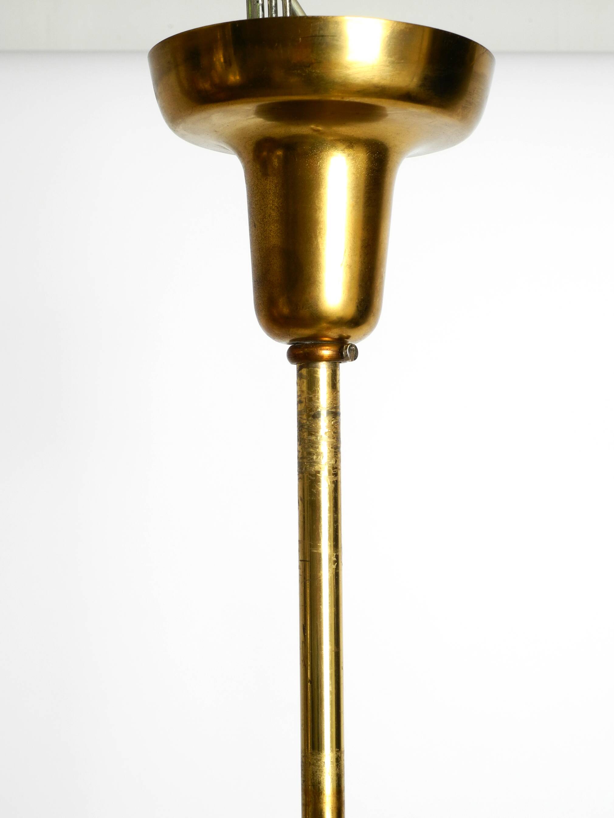 Lustre XL en cristal et laiton par Vereinigte Werkstätten