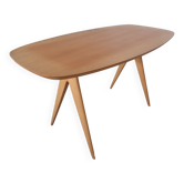 Italian Beech Side Table, 1960s