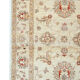 Handmade ziegler carpet cream wool floral area rug- 100x147cm