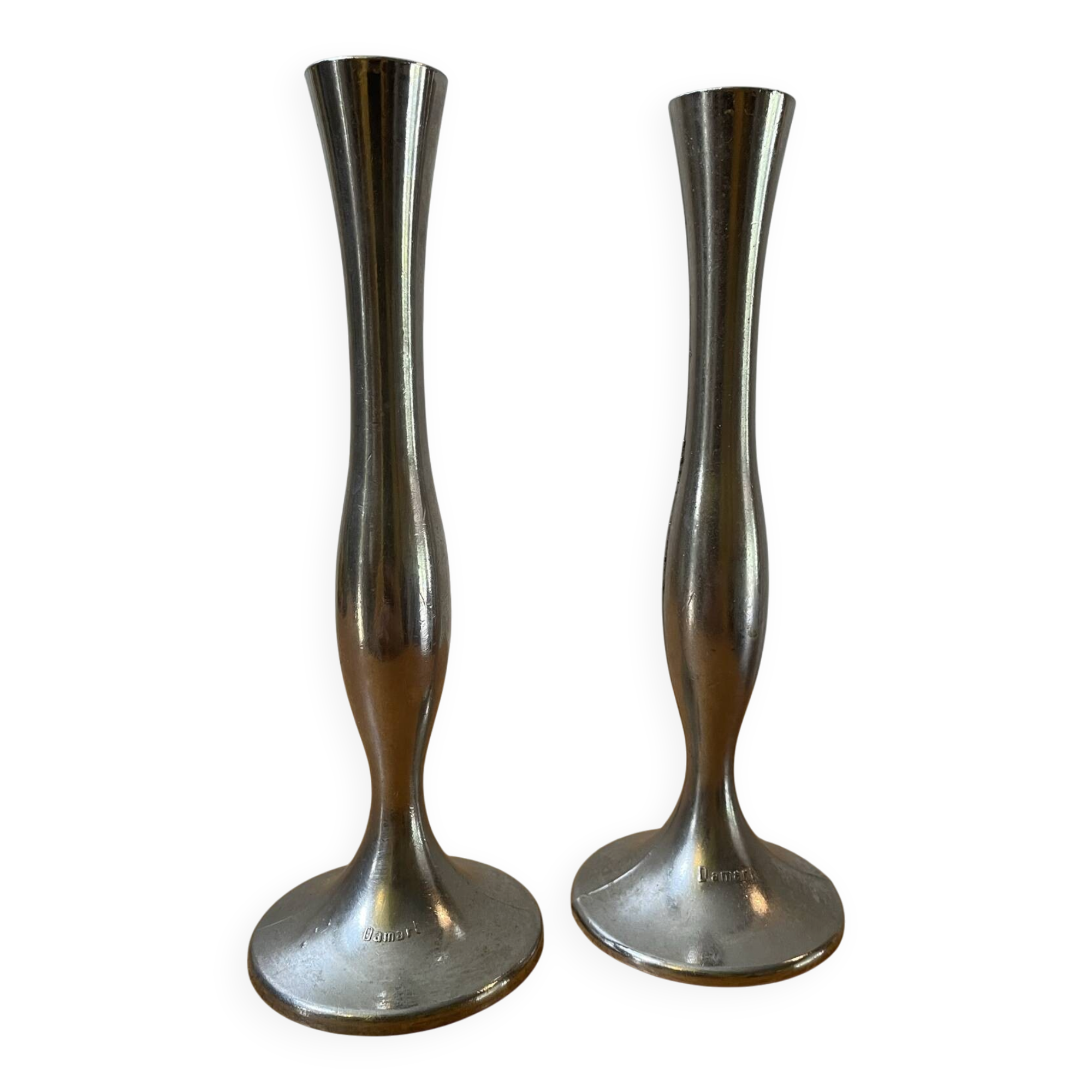 Set of 2 Damart single flower vases