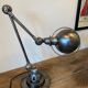 Lampe jieldé 2 bras 40+25cm graphite industriel Jean Louis Domecq 1950