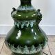 Vintage 1960s shaded green ceramic lamp