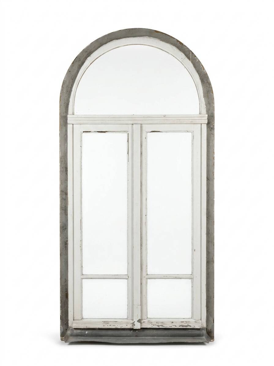 Old window in solid oak