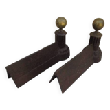 Pair of antique andirons