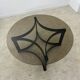 Ancienne table basse en palissandre et plateau de verre design Ingmar Relling pour Westnofa vintag annees 70