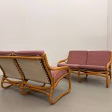 Vintage 1970s Scandinavian Bamboo Sofa
