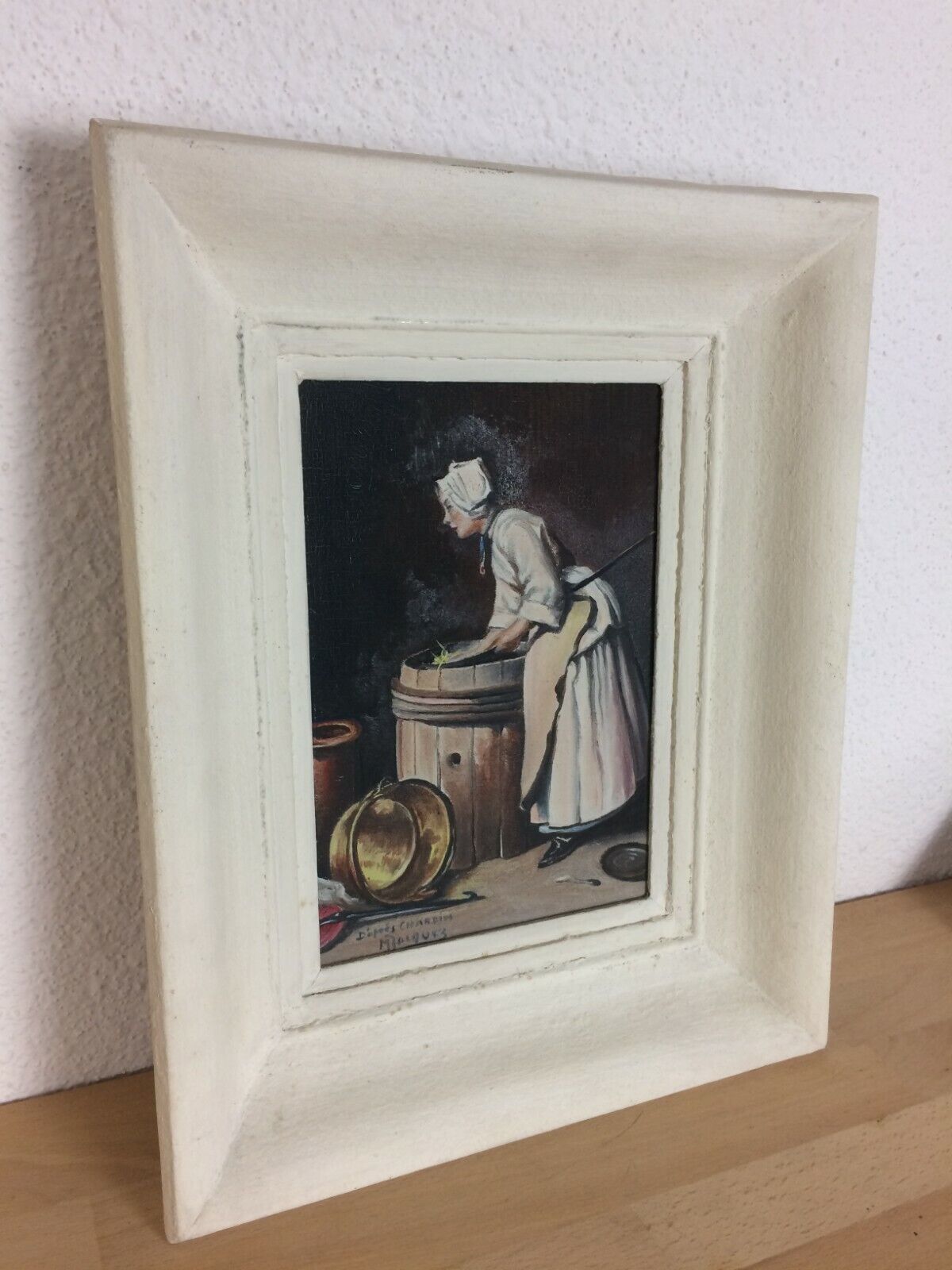 Painting The Scrubber painting on wood reproduction