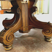 Table Napoleon III has central base in solid walnut nineteenth century