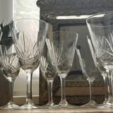 Cut crystal wine glasses