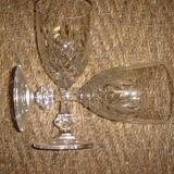 12 crystal stemware St. Louis model Massenet for water or wine