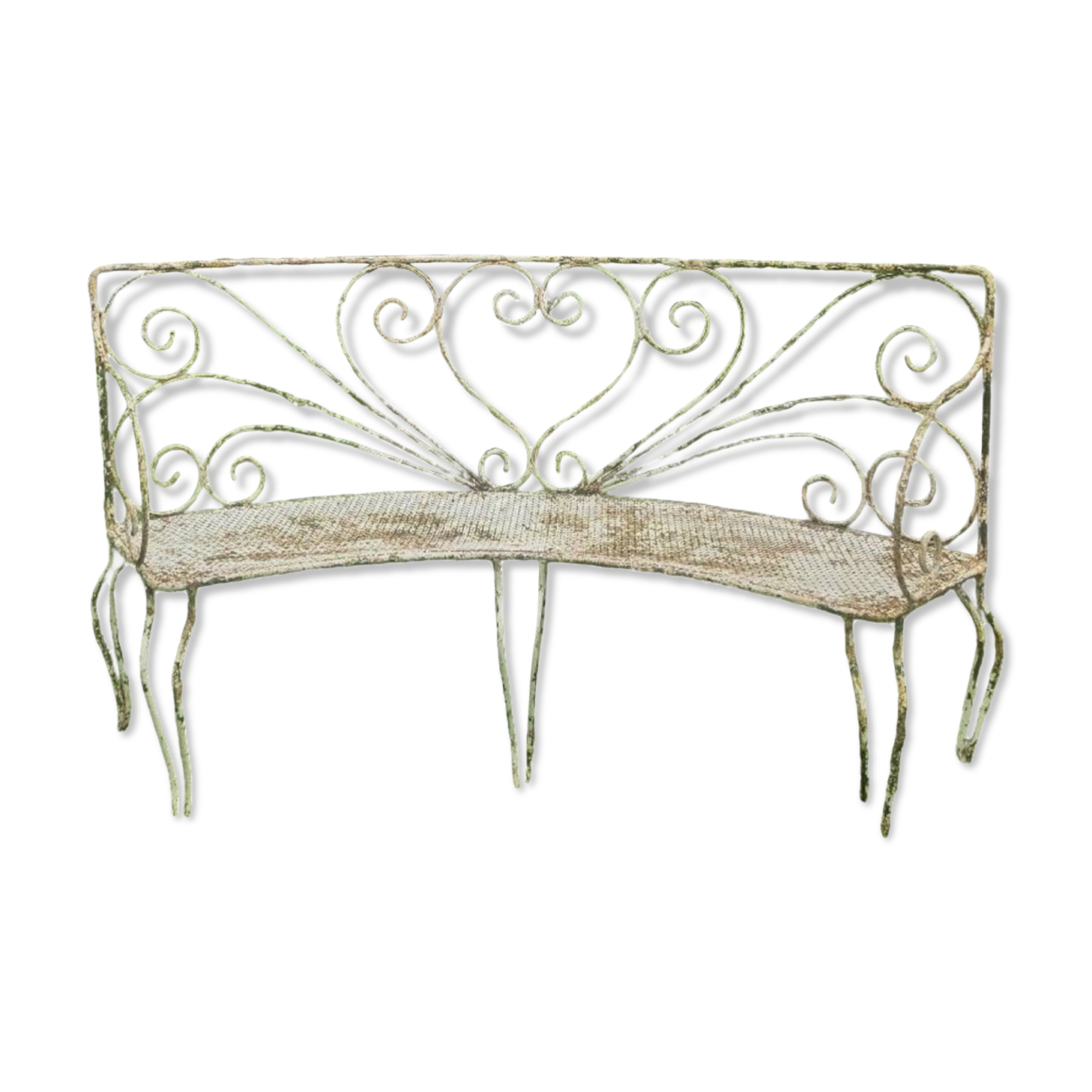 Antique Banquette Fer Forgé XIXeme / XXeme