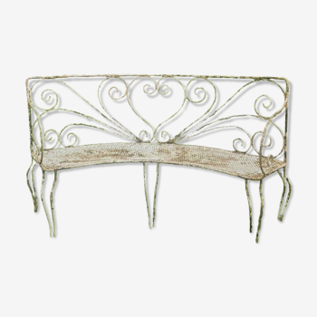 Antique Wrought Iron Bench 19th / 20th