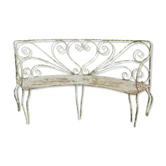 Antique Wrought Iron Bench 19th / 20th Century