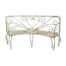 Antique Wrought Iron Bench 19th / 20th