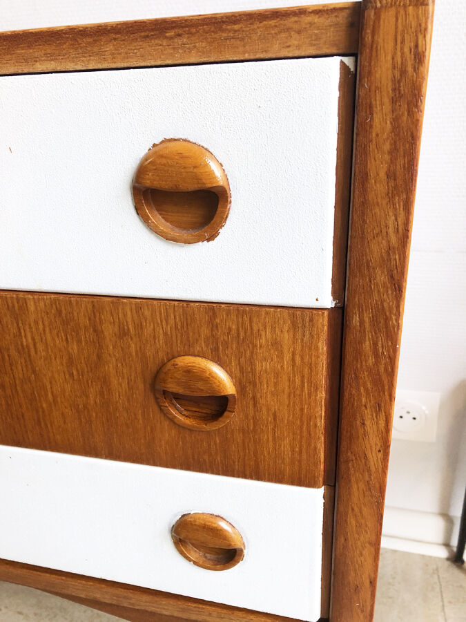 Vintage Scandinavian teak row, 1970