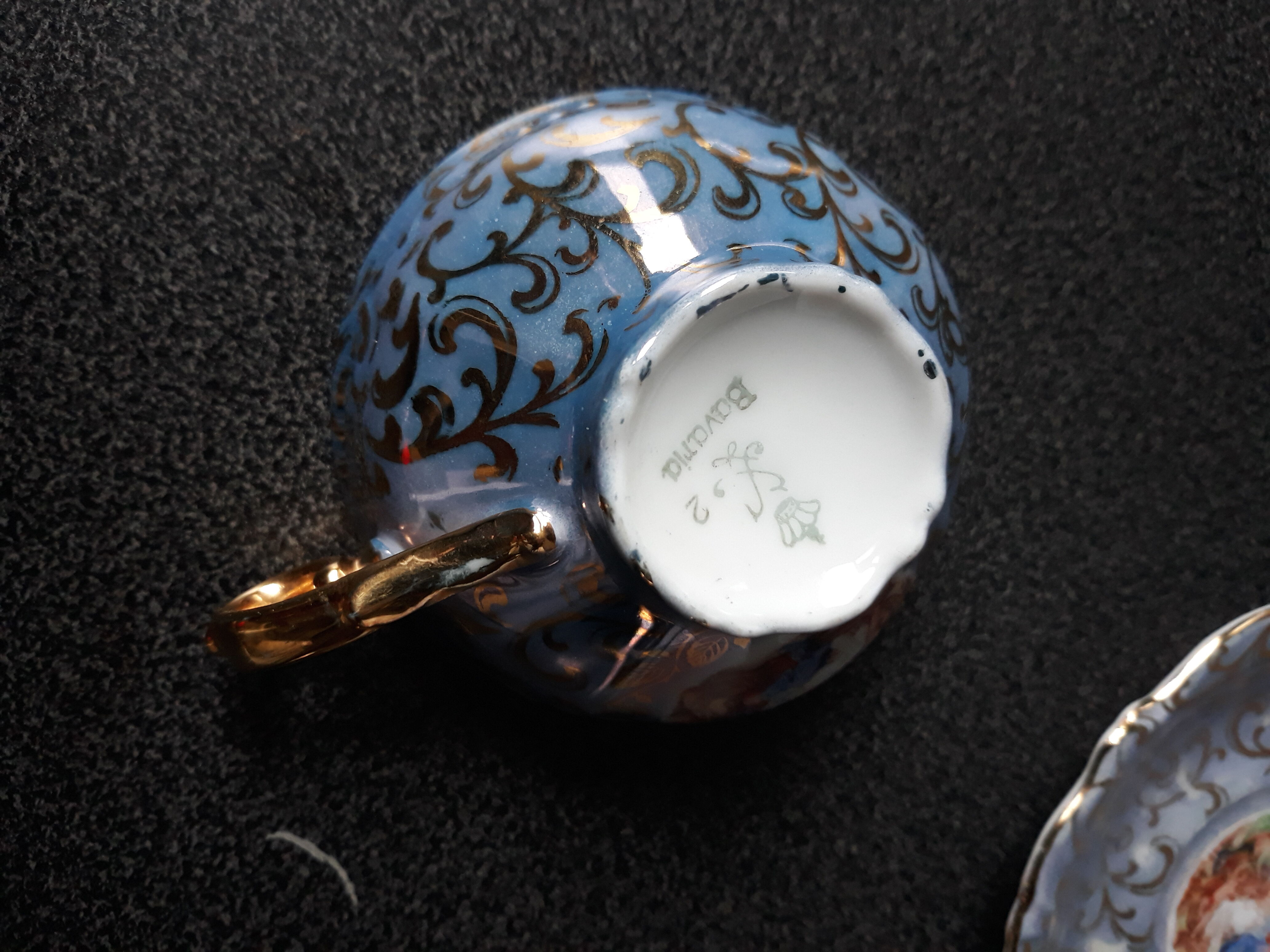 Rococo style coffee cup