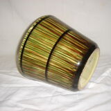 Cache pot ceramic enameled St Clement of 1960