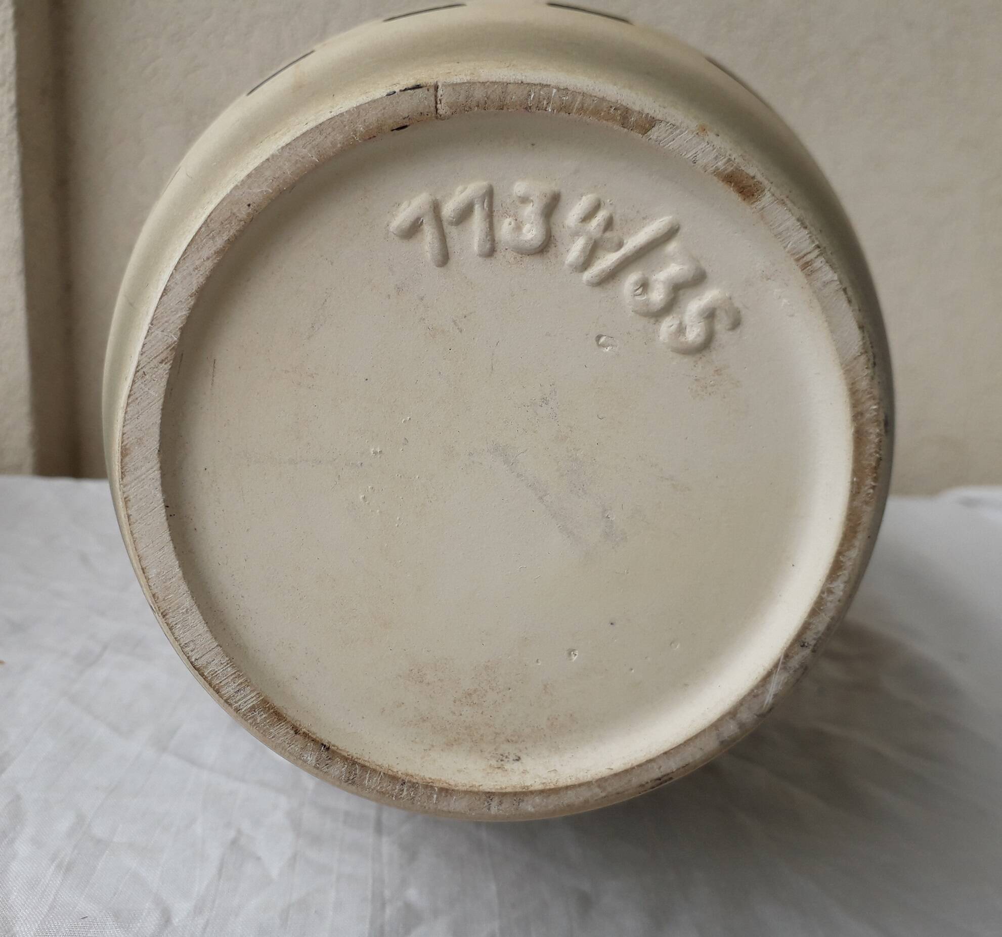 Vase céramique beige