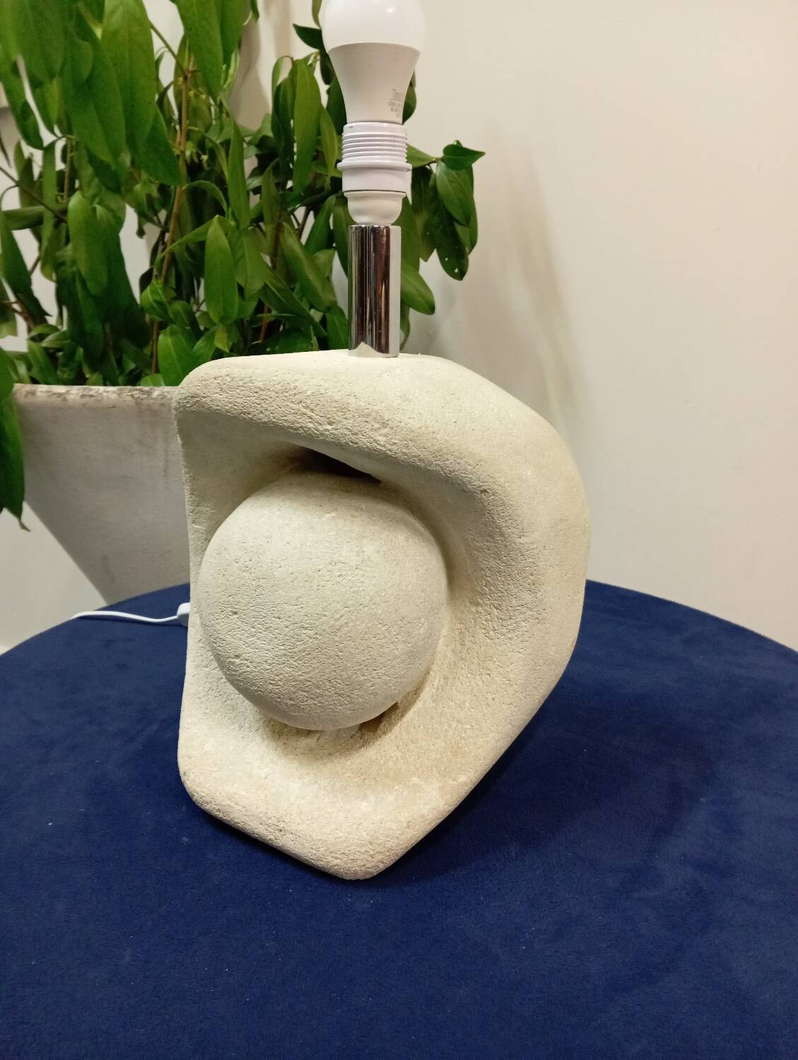 Natural stone lamp from the 70s Albert Tormos