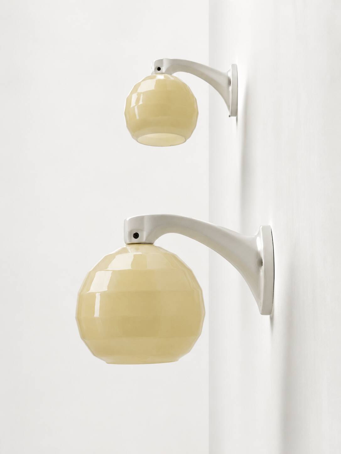 Art Deco porcelain wall lights
