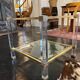 Bout de canape  plexiglas et verre 1960