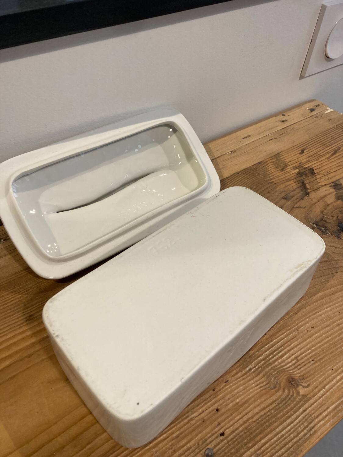 White porcelain fish terrine