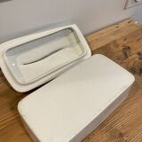 Terrine poisson porcelaine blanche