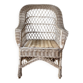 Fauteuil en osier haut dossier "Abuela"