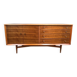 Buffet rétro vintage en teck du milieu du siècle par Lebus 1960