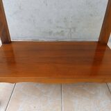 English-style cherrywood serving trolley